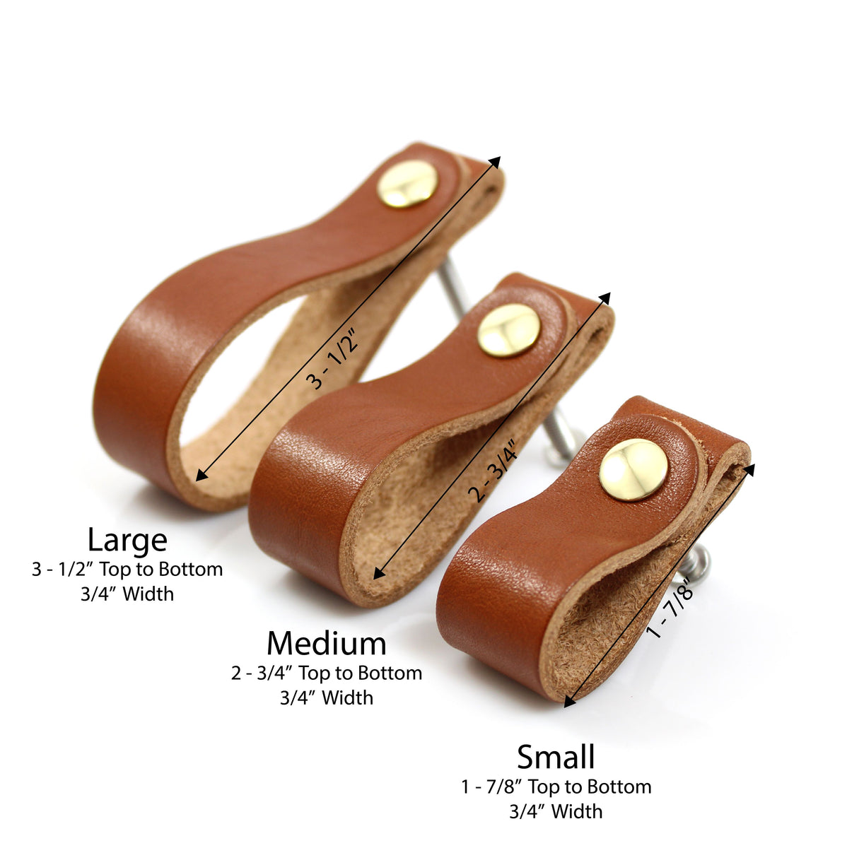 Romi Classic Leather Drawer Pull