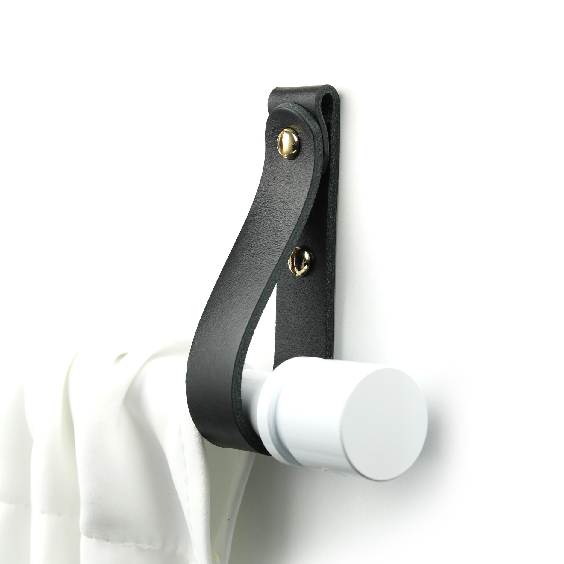 Romi Classic Leather Curtain Rod Holder (set of 2)