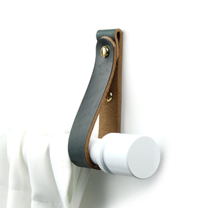 Romi Classic Leather Curtain Rod Holder (set of 2)