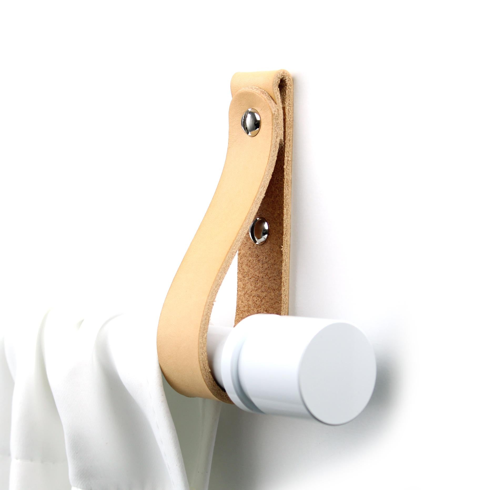 Romi Classic Leather Curtain Rod Holder (set of 2)
