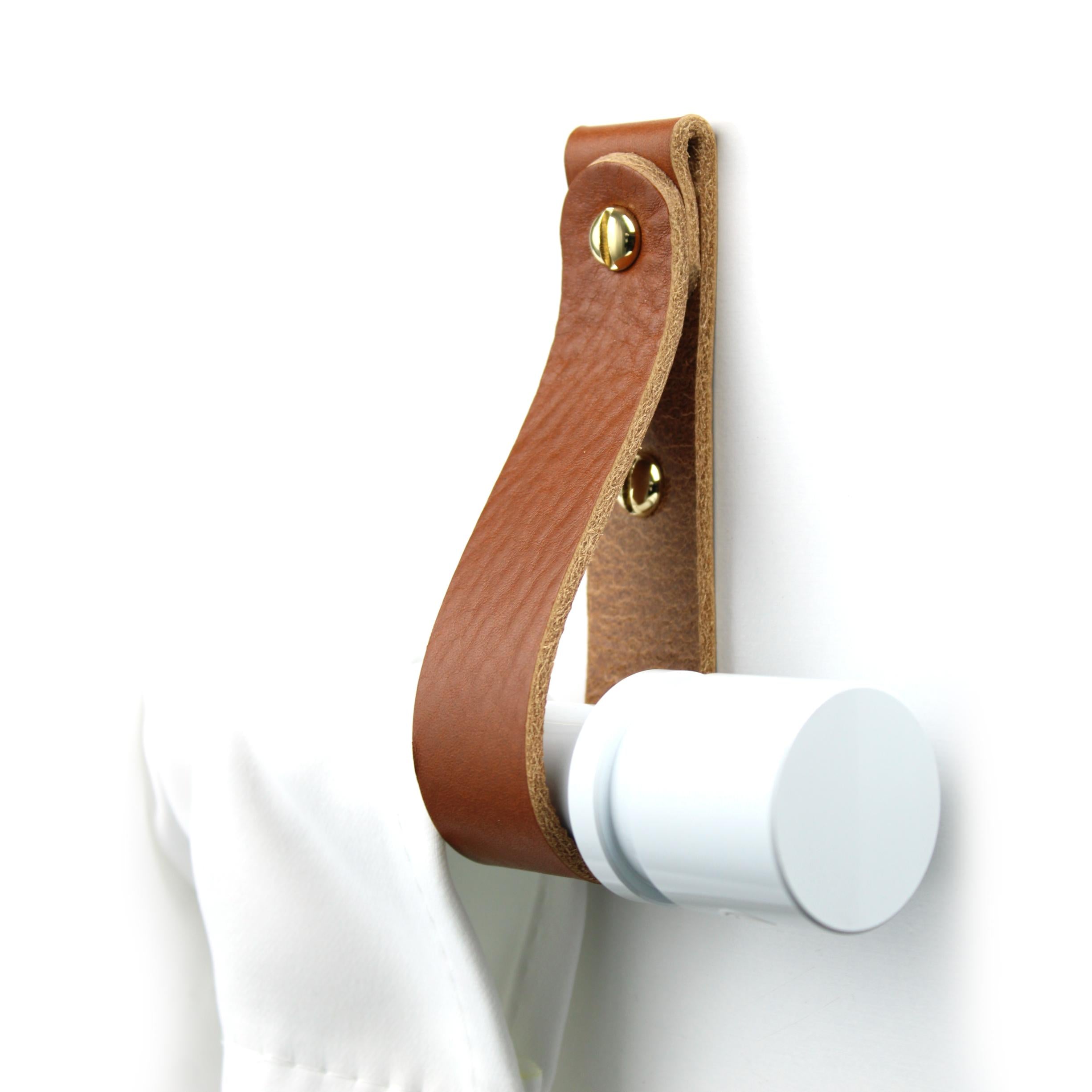 Romi Classic Leather Curtain Rod Holder (set of 2)