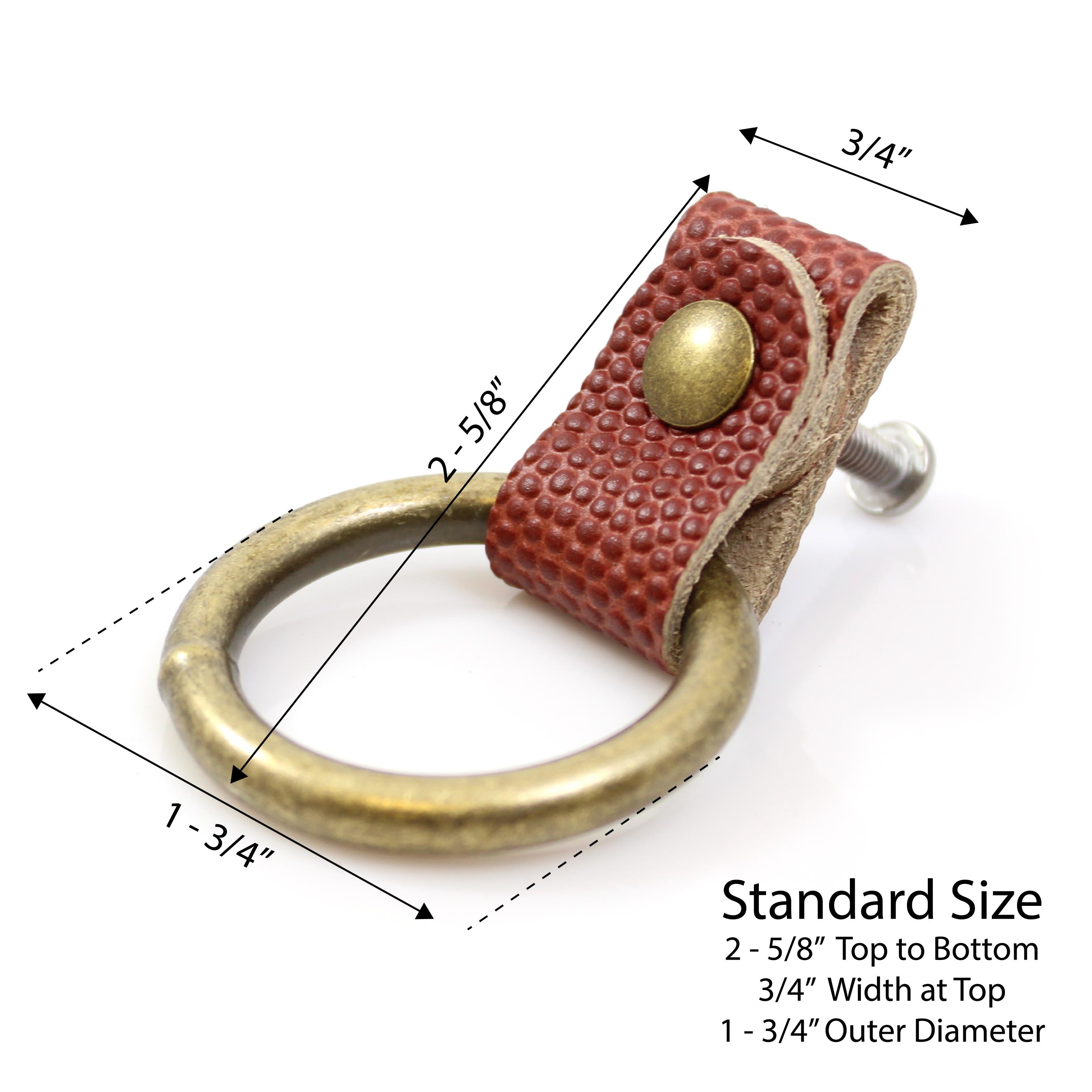 Romi Football Drop Ring Drawer Pull