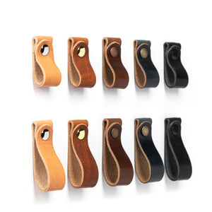 Romi Classic Leather Drawer Pull Romi Classic Leather Drawer Pull