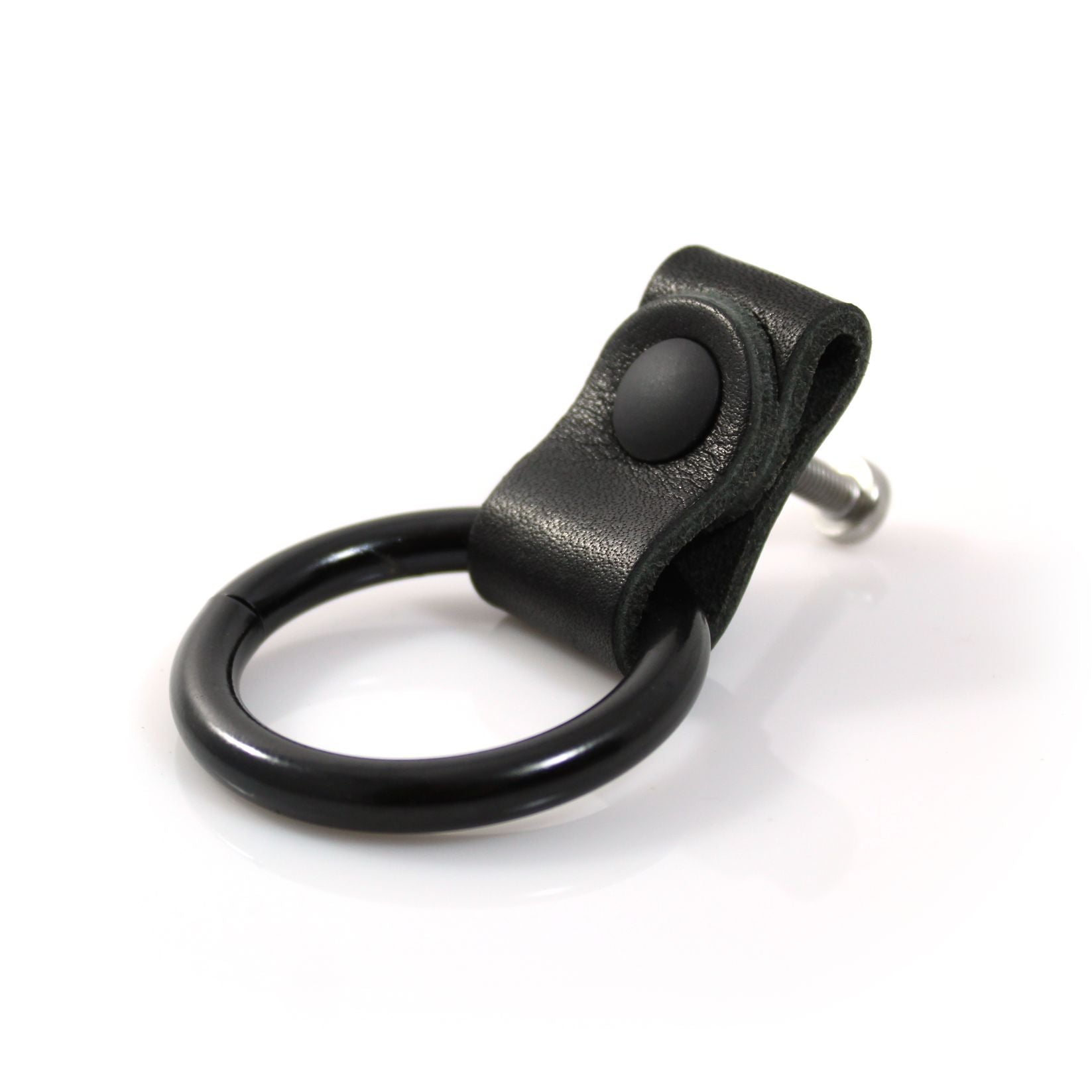 Romi Leather Drop Ring Furniture Pull